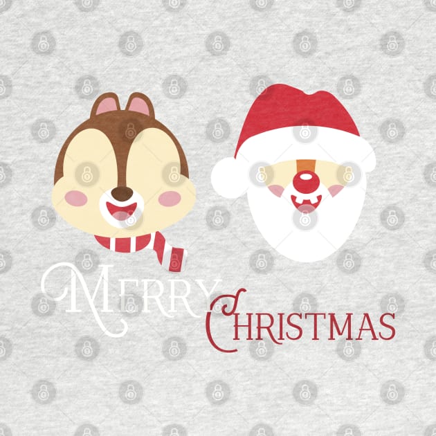 Chipmunk Holiday by WereAllMadBoutique